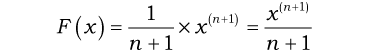 (x^(n+1))/(n+1)