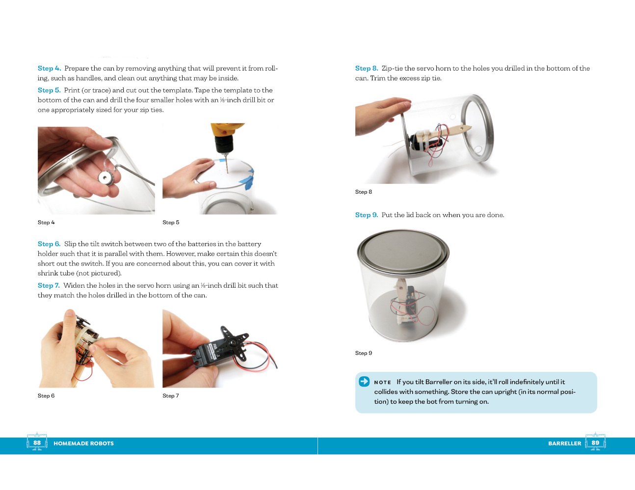 Homemade Robots, Pages 88-89 Homemade Robots, Pages 88-89